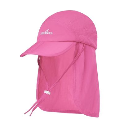 गर्दन फ्लैप पैनटोन रंग के साथ आउटडोर लंबी पैदल यात्रा सूर्य संरक्षण टोपी