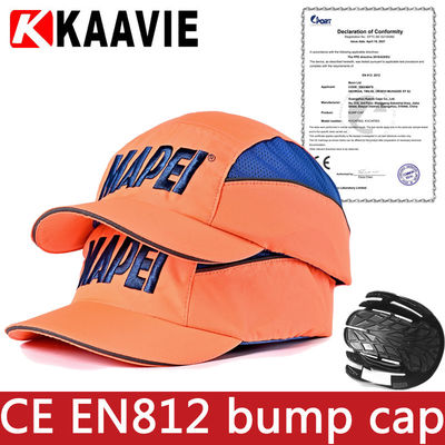 सीई EN812 हाय विज़ बंप कैप सुरक्षा बेसबॉल शैली प्रभाव प्रतिरोधी