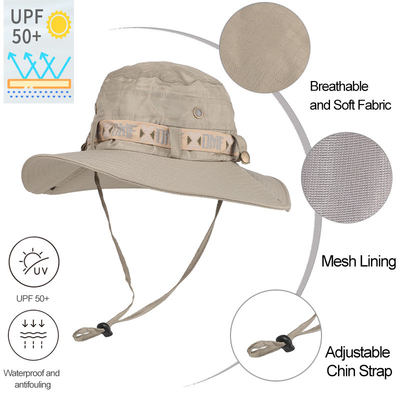 शिकार आउटडोर सांस लंबी पैदल यात्रा टोपी कस्टम लोगो डिजाइनर Upf 50 मत्स्य पालन सादा बाल्टी एच