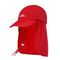 गर्दन फ्लैप पैनटोन रंग के साथ आउटडोर लंबी पैदल यात्रा सूर्य संरक्षण टोपी